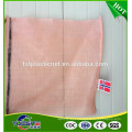 Portable 50x72cm pink firewood mesh bag export To Norway market